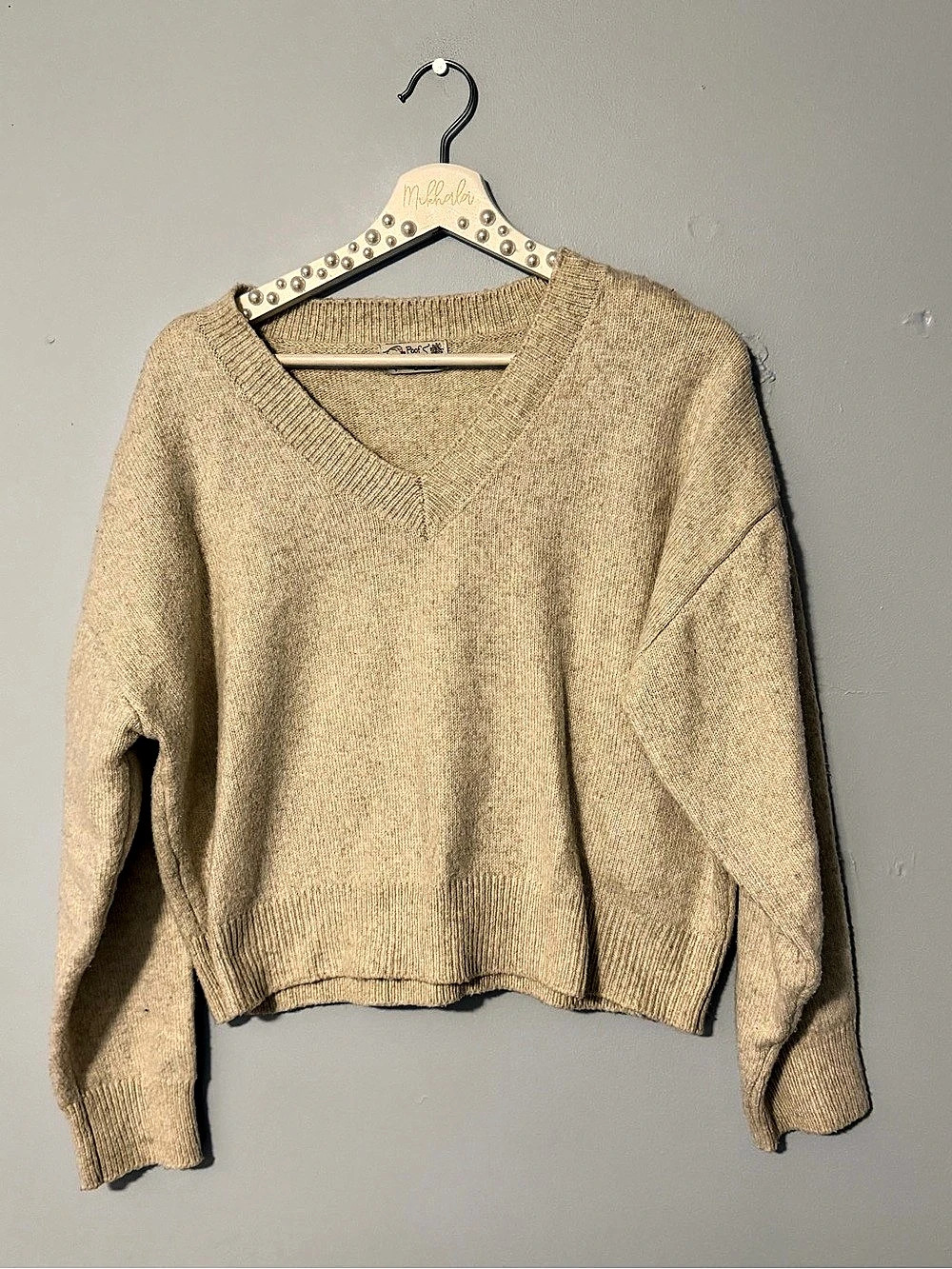 Poof Apparel V-Neck Sweater